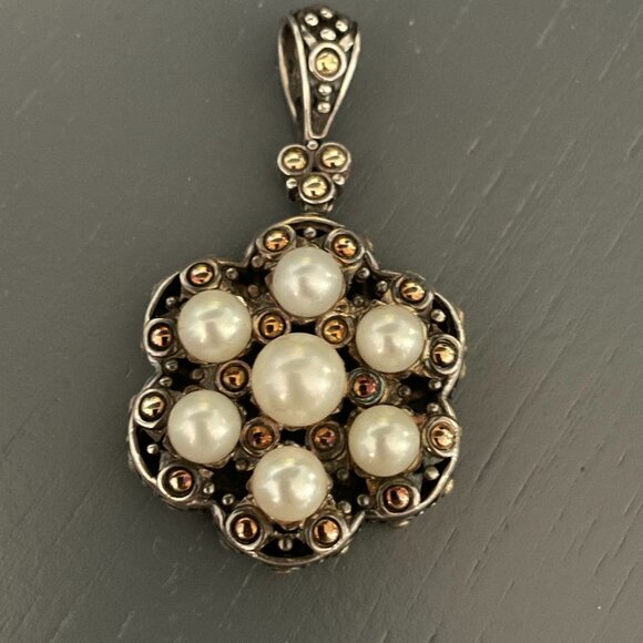 JOHN HARDY PENDANT PEARLS 18K - Picture 1 of 7